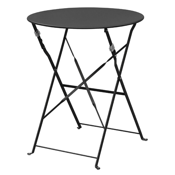 Bolero Black Pavement Style Steel Table 595mm Bolero Black Pavement Style Steel Table 595mm