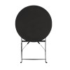 Bolero Black Pavement Style Steel Table 595mm Bolero Black Pavement Style Steel Table 595mm