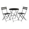 Bolero Black Pavement Style Steel Table 595mm Bolero Black Pavement Style Steel Table 595mm