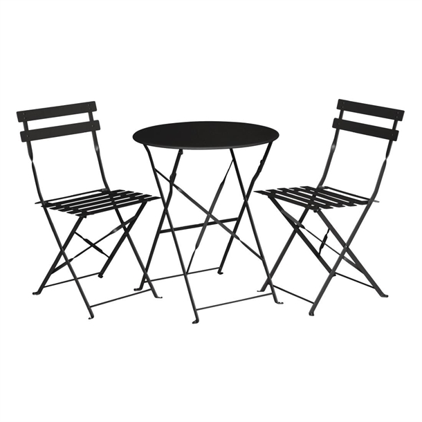 Bolero Black Pavement Style Steel Table 595mm Bolero Black Pavement Style Steel Table 595mm