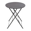 Bolero Black Pavement Style Steel Table 595mm Bolero Black Pavement Style Steel Table 595mm