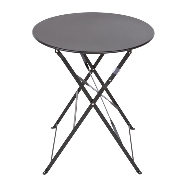 Bolero Black Pavement Style Steel Table 595mm Bolero Black Pavement Style Steel Table 595mm