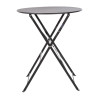 Bolero Black Pavement Style Steel Table 595mm Bolero Black Pavement Style Steel Table 595mm
