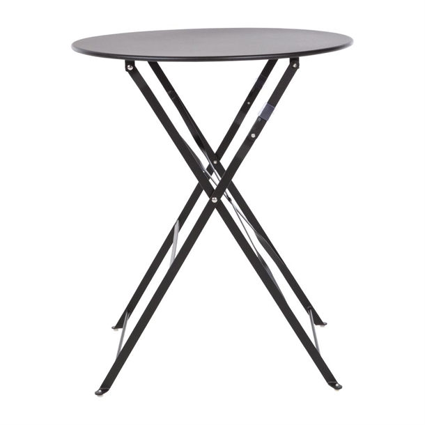 Bolero Black Pavement Style Steel Table 595mm Bolero Black Pavement Style Steel Table 595mm