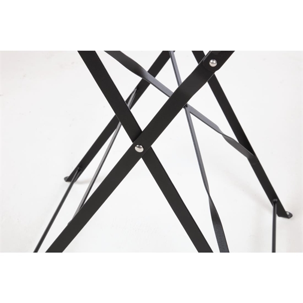 Bolero Black Pavement Style Steel Table 595mm Bolero Black Pavement Style Steel Table 595mm