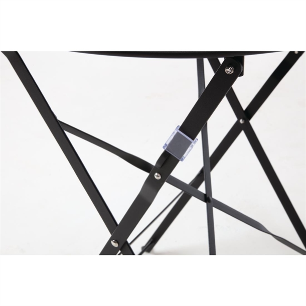 Bolero Black Pavement Style Steel Table 595mm Bolero Black Pavement Style Steel Table 595mm