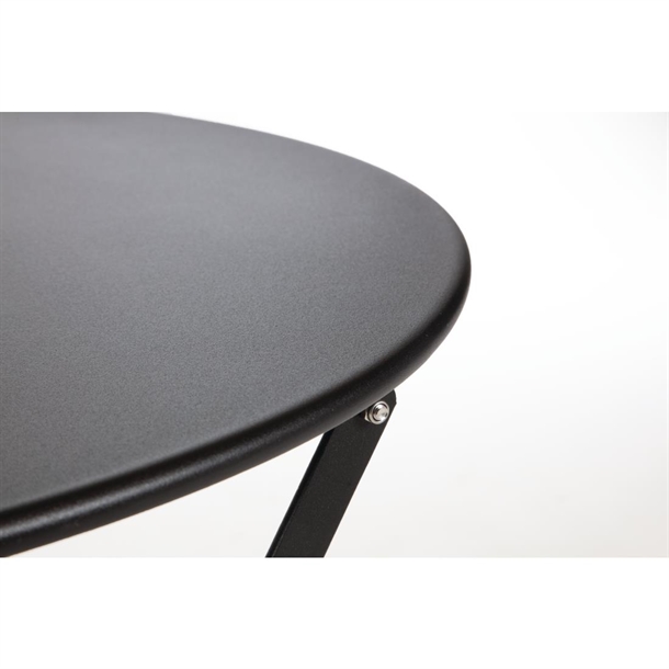 Bolero Black Pavement Style Steel Table 595mm Bolero Black Pavement Style Steel Table 595mm
