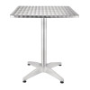 Bolero Square Bistro Table Stainless Steel 600mm