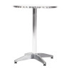 Bolero Round Bistro Table Stainless Steel 600mm