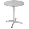 Bolero Round Bistro Table Stainless Steel 600mm