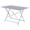 Bolero Pavement Style Folding Table Grey 1100mm x 700mm