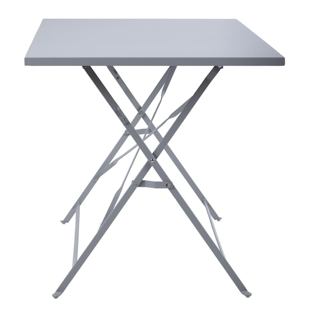 Bolero Pavement Style Folding Table Grey 1100mm x 700mm