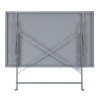 Bolero Pavement Style Folding Table Grey 1100mm x 700mm