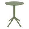 Furnlink Siesta Sky Folding Table 60 Round - Olive Green