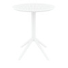 Furnlink Siesta Sky Folding Table 60 Round - White