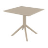 Furnlink Siesta Sky Table 80 - Taupe Furnlink Siesta Sky Table 80 - Taupe