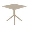 Furnlink Siesta Sky Table 80 - Taupe Furnlink Siesta Sky Table 80 - Taupe