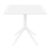 Furnlink Siesta Sky Table 80 - White Furnlink Siesta Sky Table 80 - White
