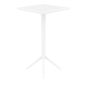 Furnlink Siesta Sky Folding BAR Table 60 Square - White