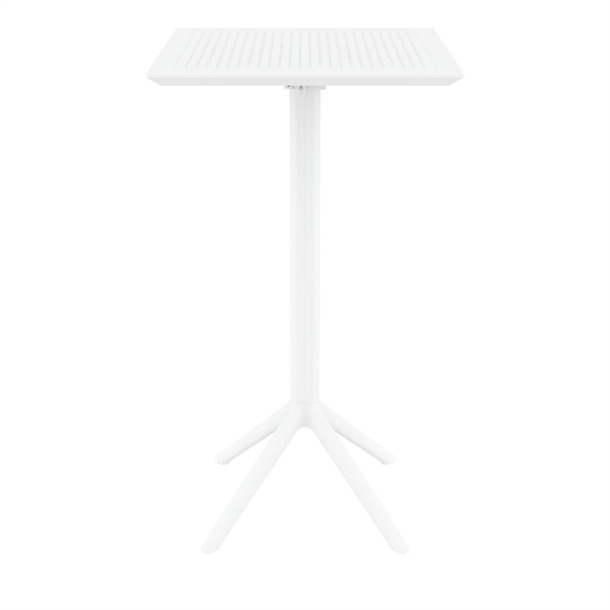 Furnlink Siesta Sky Folding BAR Table 60 Square - White Furnlink Siesta Sky Folding BAR Table 60 Square - White