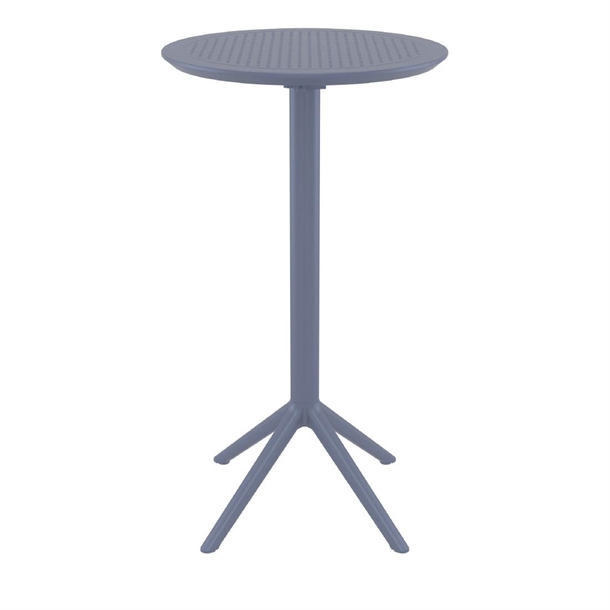 Furnlink Siesta Sky Folding BAR Table 60 Round - Anthracite