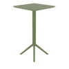 Furnlink Siesta Sky Folding BAR Table 60 Square - Olive Green Furnlink Siesta Sky Folding BAR Table 60 Square - Olive Green