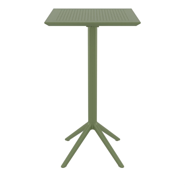 Furnlink Siesta Sky Folding BAR Table 60 Square - Olive Green Furnlink Siesta Sky Folding BAR Table 60 Square - Olive Green