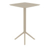 Furnlink Siesta Sky Folding BAR Table 60 Square - Taupe Furnlink Siesta Sky Folding BAR Table 60 Square - Taupe