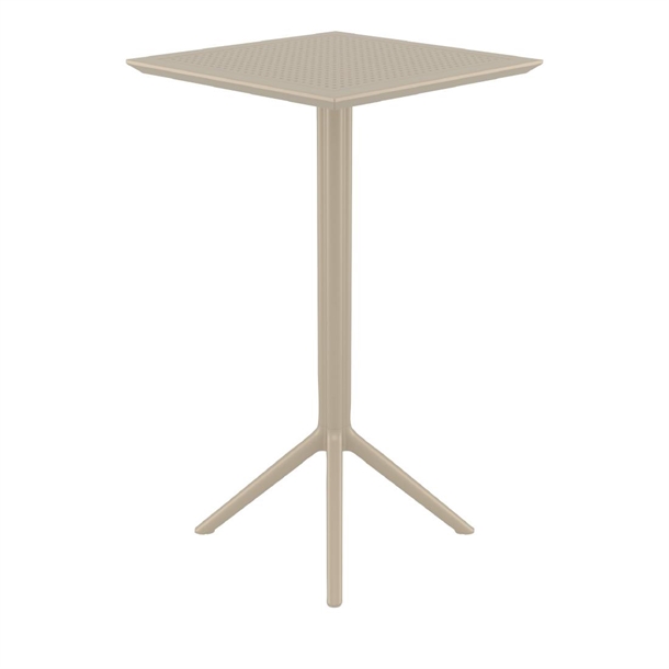 Furnlink Siesta Sky Folding BAR Table 60 Square - Taupe Furnlink Siesta Sky Folding BAR Table 60 Square - Taupe