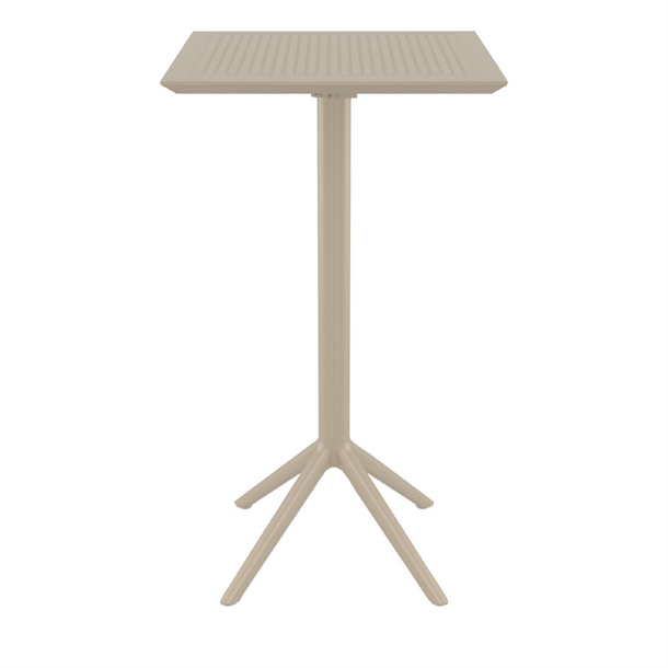 Furnlink Siesta Sky Folding BAR Table 60 Square - Taupe Furnlink Siesta Sky Folding BAR Table 60 Square - Taupe