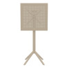Furnlink Siesta Sky Folding BAR Table 60 Square - Taupe Furnlink Siesta Sky Folding BAR Table 60 Square - Taupe