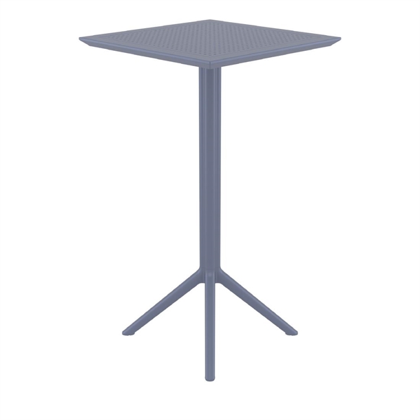 Furnlink Siesta Sky Folding BAR Table 60 Square - Anthracite Furnlink Siesta Sky Folding BAR Table 60 Square - Anthracite