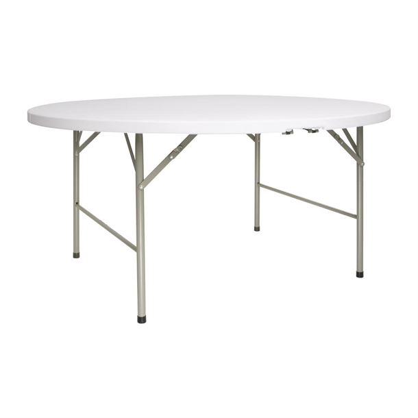 Bolero 5ft Diameter Round Centre Folding Table Bolero 5ft Diameter Round Centre Folding Table