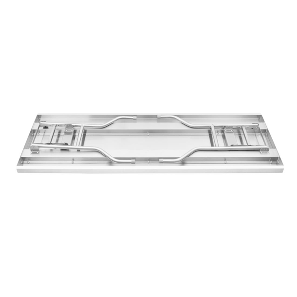 Vogue Stainless Steel Folding Work Table 1830x760x780