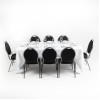 Bolero Rectangular Folding Table 6ft White
