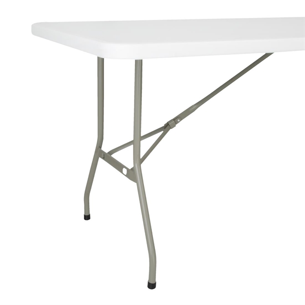 Bolero Rectangular Folding Table 6ft White