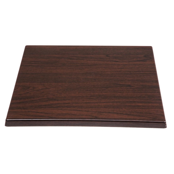 Bolero Pre-drilled Square Table Tops Dark Brown Bolero Pre-drilled Square Table Tops Dark Brown