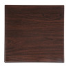 Bolero Pre-drilled Square Table Tops Dark Brown Bolero Pre-drilled Square Table Tops Dark Brown