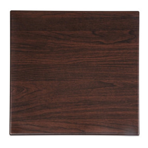 Bolero Pre-drilled Square Table Tops Dark Brown