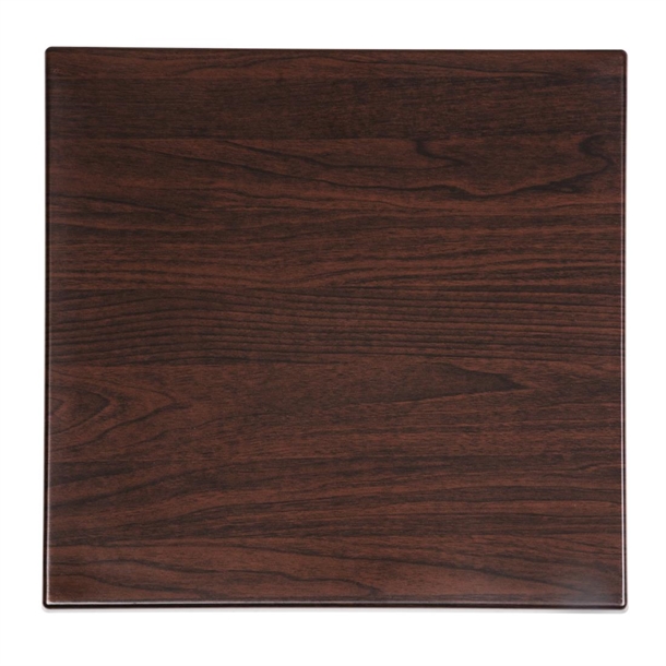 Bolero Pre-drilled Square Table Tops Dark Brown Bolero Pre-drilled Square Table Tops Dark Brown