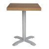 Bolero Pre-drilled Square Table Tops Rustic Oak