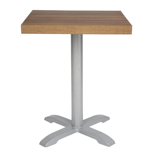 Bolero Pre-drilled Square Table Tops Rustic Oak