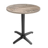 Bolero Aluminium Flip Top Table Base Black