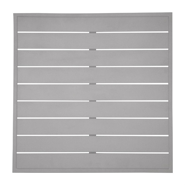 Bolero Aluminium Square Table Top Light Grey 700mm