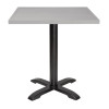 Bolero Aluminium Square Table Top Light Grey 700mm
