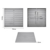 Bolero Aluminium Square Table Top Light Grey 700mm
