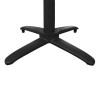 Bolero Aluminium Flip Top Table Base Black
