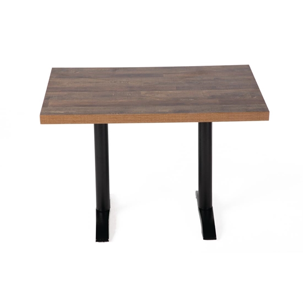 Bolero Pre-drilled Rectangular Table Top Urban Dark 1100x700mm Bolero Pre-drilled Rectangular Table Top Urban Dark 1100x700mm