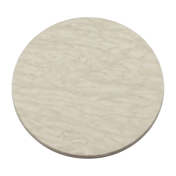 2 x Furnlink Werzalit Marble 800mm dia Duratop Tabletop by SM France