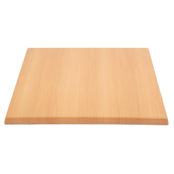 Bolero Pre-drilled Square Table Tops Beech Effect Bolero Pre-drilled Square Table Tops Beech Effect